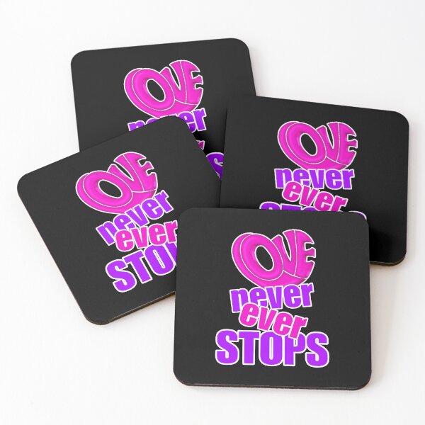 Item preview, Love never ever stops, Valentine quote, Love quote,valentine design designed and sold by efenem.