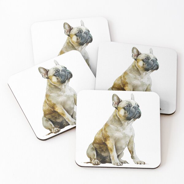Item preview, Watercolor Painting of French Bulldog Small Dog Breed2 designed and sold by Nalaxation.
