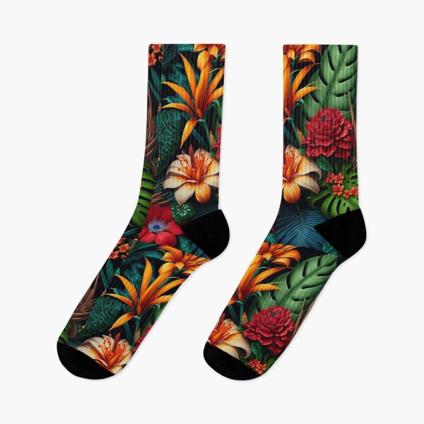 Item preview, Colorful Tropical flowers designed and sold by Simone Davino.