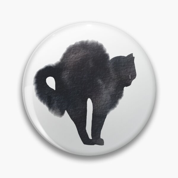 Item preview, gato negro esponjoso designed and sold by polyillustrates.
