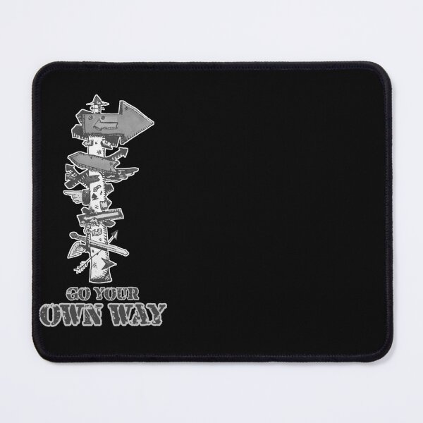 Item preview, go your own way, black and white designed and sold by NicBobinios.