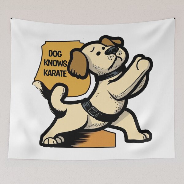 Item preview, dog knows karate designed and sold by Enhance  Imagination.