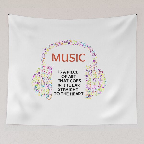 Item preview, Music is a piece of art  that goes in the ear straight to the heart designed and sold by We Grow.