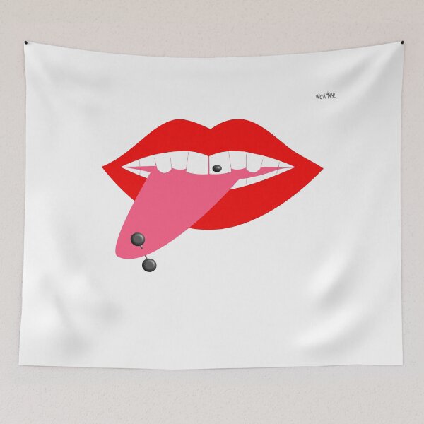 Item preview, Tooth and tongue piercings designed and sold by wowitsmytshirt.
