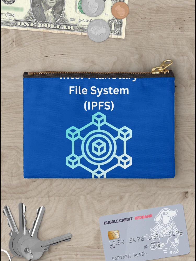 Thumbnail 3 of 4, Zipper Pouch, Inter Planetary File System (IPFS) designed and sold by UpcomingTech.