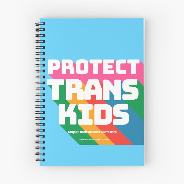 Item preview, PMD00341 Progressive Movement Designs Protect Trans Kids anti bullying message for LGBTQ progressives or ally designed and sold by ProgressiveLeft.