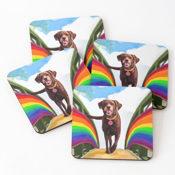 Item preview, Happy dog on Rainbow Bridge designed and sold by scollum.