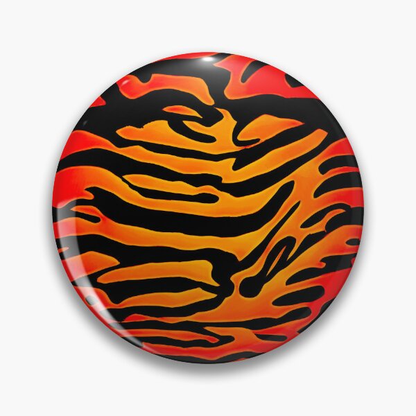 Item preview, Orange and Black Abstract Tiger Stripes designed and sold by asurtiumgreen.