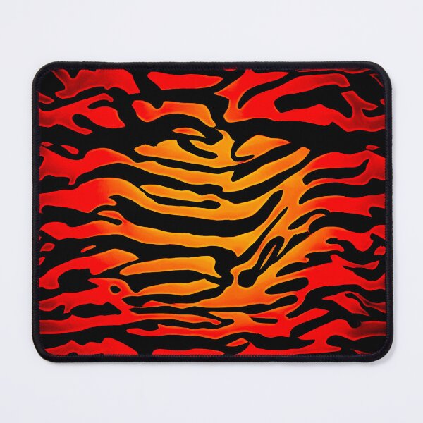 Item preview, Orange and Black Abstract Tiger Stripes designed and sold by asurtiumgreen.