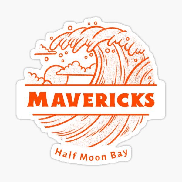 Aperçu de l'œuvre Mavericks - T-shirt Half Moon Bay créée et vendue par OlevenTees.