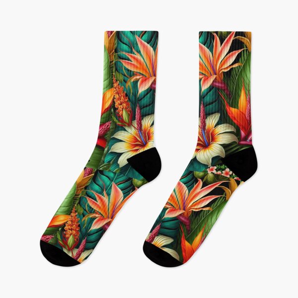 Item preview, Vibrant Tropical flowers designed and sold by Simone Davino.