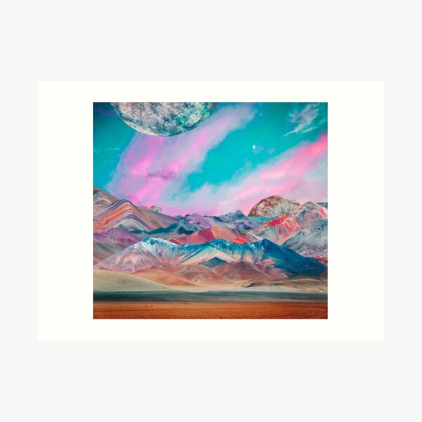 Pastel Mountains Art Print
