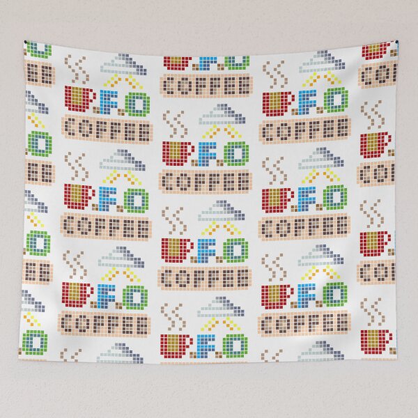 Item preview, U.F.O. Coffee: Pixel Art designed and sold by Allilike357.