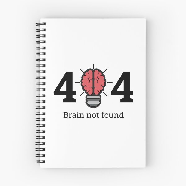 Item preview, error 404 brain not found funny  designed and sold by jawbdi.