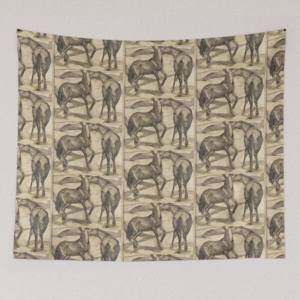 Item preview,  Franz Marc Art Prints  Zwei Pferde Franz Marc designed and sold by TeeARTHY.