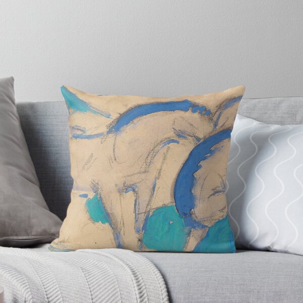 Item preview, Franz Marc Art Prints  Zwei Pferde, blaugrün Franz Marc  designed and sold by TeeARTHY.