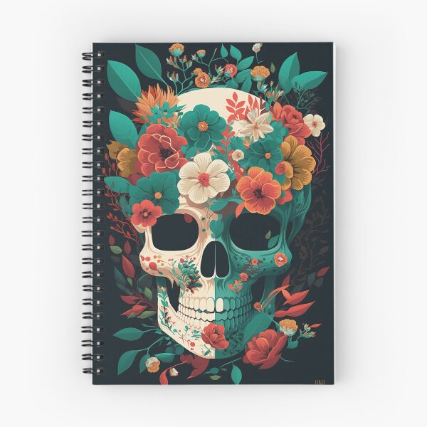 Item preview, Flower Skull cartoon art design skeleton designed and sold by One Piece Bounty Poster.