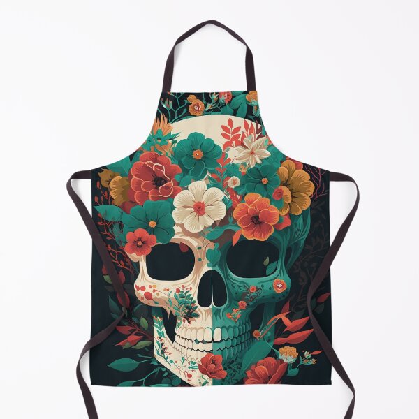 Item preview, Flower Skull cartoon art design skeleton designed and sold by One Piece Bounty Poster.