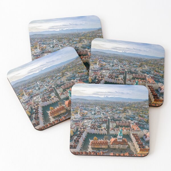 Item preview, Jelenia Gora city center aerial view designed and sold by Lukasz Szczepanski.