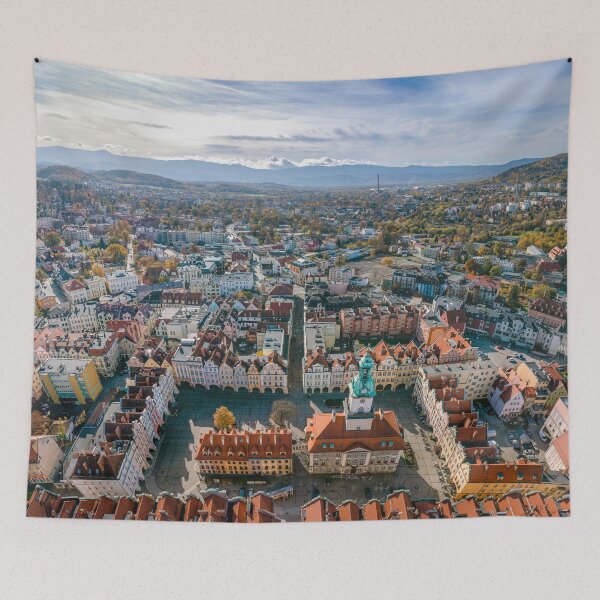 Item preview, Jelenia Gora city center aerial view designed and sold by Lukasz Szczepanski.