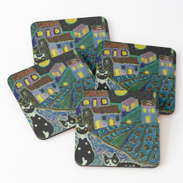 Item preview, Cats out at night designed and sold by SamJanner.