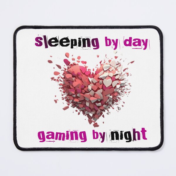 Item preview, Valentines day sleeping by day gaming by night designed and sold by SHOP SOUS⭐⭐⭐⭐⭐.
