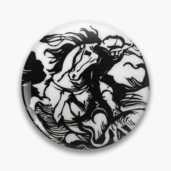 Item preview, Franz Marc Art Prints  Lion hunt for Delacroix Franz Marc  designed and sold by TeeARTHY.