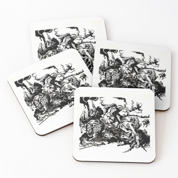 Item preview, Franz Marc Art Prints  Lion hunt for Delacroix Franz Marc  designed and sold by TeeARTHY.