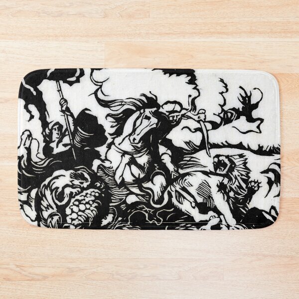 Item preview, Franz Marc Art Prints  Lion hunt for Delacroix Franz Marc  designed and sold by TeeARTHY.