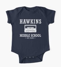 Stranger Things Hawkins Middle School A.V. Club One Piece - Short Sleeve