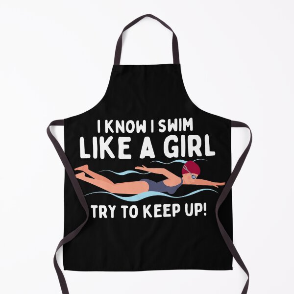 Item preview, Swim like a girl - swimming - girl power designed and sold by EvergreenWhimsy.