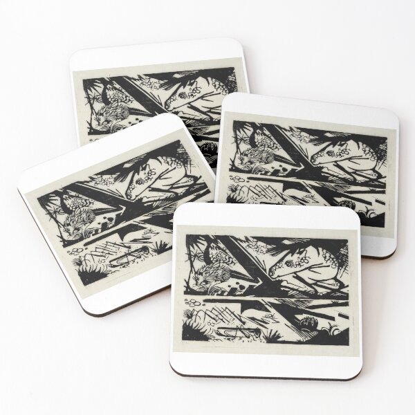 Item preview, Franz Marc Art Prints  Horse and hedgehog  Franz Marc  designed and sold by TeeARTHY.