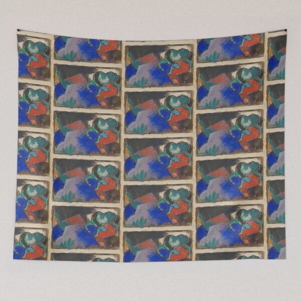 Item preview, Franz Marc Art Prints Green Horse in Landscape Franz Marc  designed and sold by TeeARTHY.