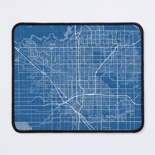 Item preview, Fresno City Map of California, USA - Blueprint designed and sold by deMAP.