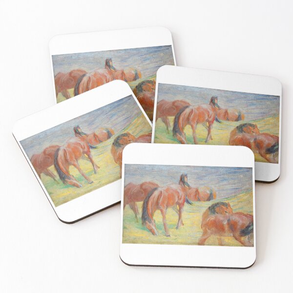 Item preview, Franz Marc Art Prints  Grazing Horses I  Franz Marc  designed and sold by TeeARTHY.