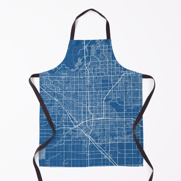 Item preview, Fresno City Map of California, USA - Blueprint designed and sold by deMAP.