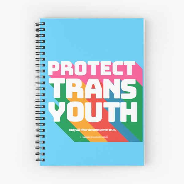 Item preview, PMD00343 Progressive Movement Designs Protect Trans Youth Kids anti bullying message for LGBTQ progressives or ally designed and sold by ProgressiveLeft.
