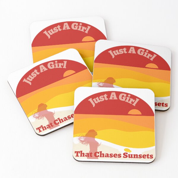 Item preview, Just a Girl That Chases Sunsets designed and sold by Novelty-Shirts.