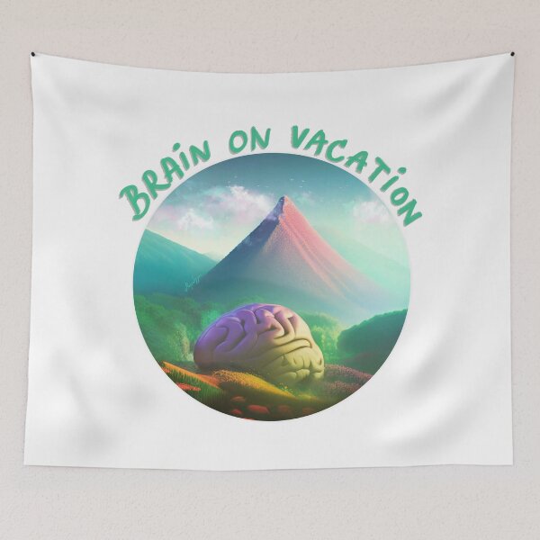 Item preview, Brain on vacation designed and sold by marabuda.