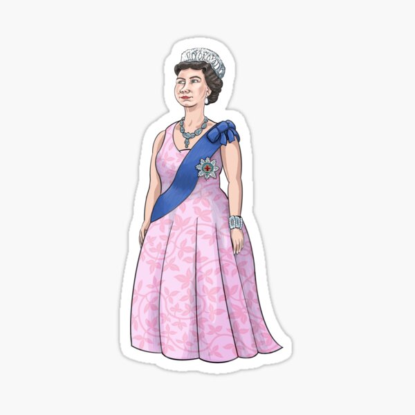 Elizabeth II (Design 2) Sticker