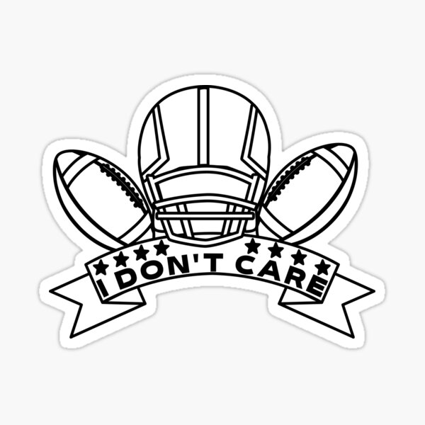 IDC American Football Funny I Don't Care Football Fan Lover, Sticker for  Sale by truewear1