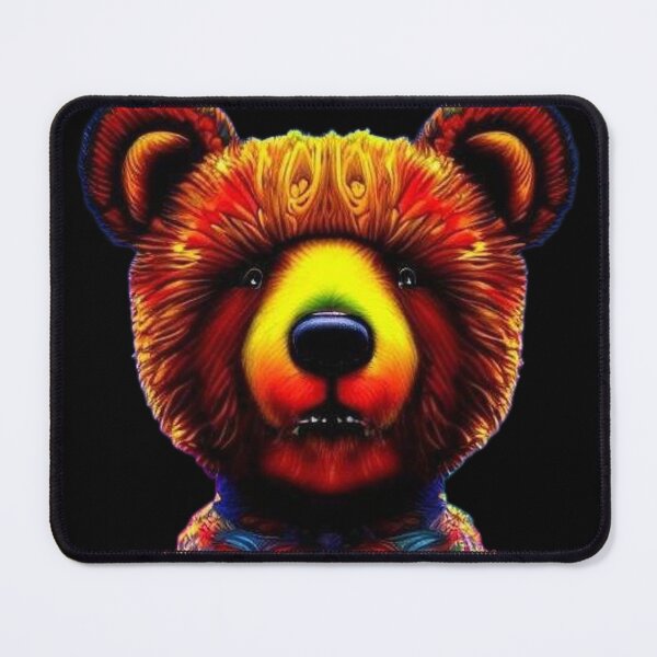 Item preview, Psychedelic Bear 3 designed and sold by Dose of Dysfunction.