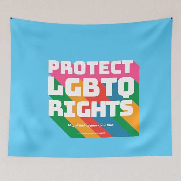 Item preview, PMD00345 Progressive Movement Designs Protect LGBTQ Rights anti bullying message for LGBTQ progressives or ally designed and sold by ProgressiveLeft.