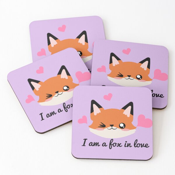 Item preview, fox in love designed and sold by yessebel.