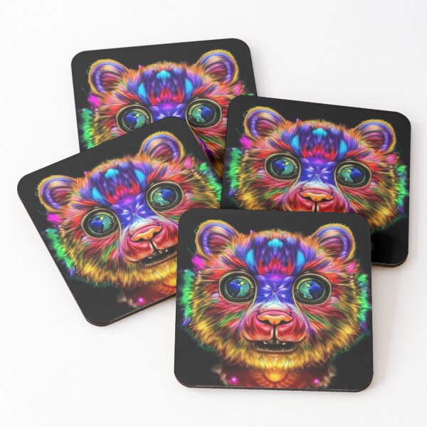 Item preview, Psychedelic Bear 5 designed and sold by Dose of Dysfunction.
