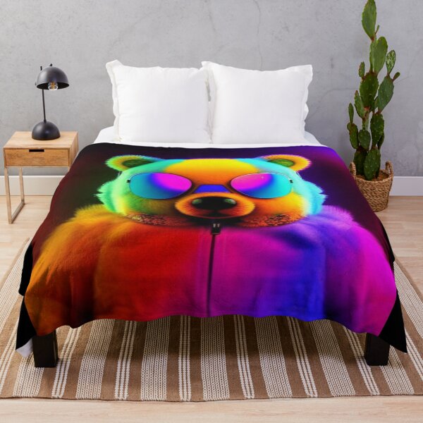 Item preview, Psychedelic Bear 6 designed and sold by Dose of Dysfunction.