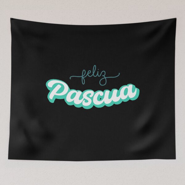 Item preview, Feliz Pascua Happy Easter Spanish text designed and sold by ALLURE-minimal.