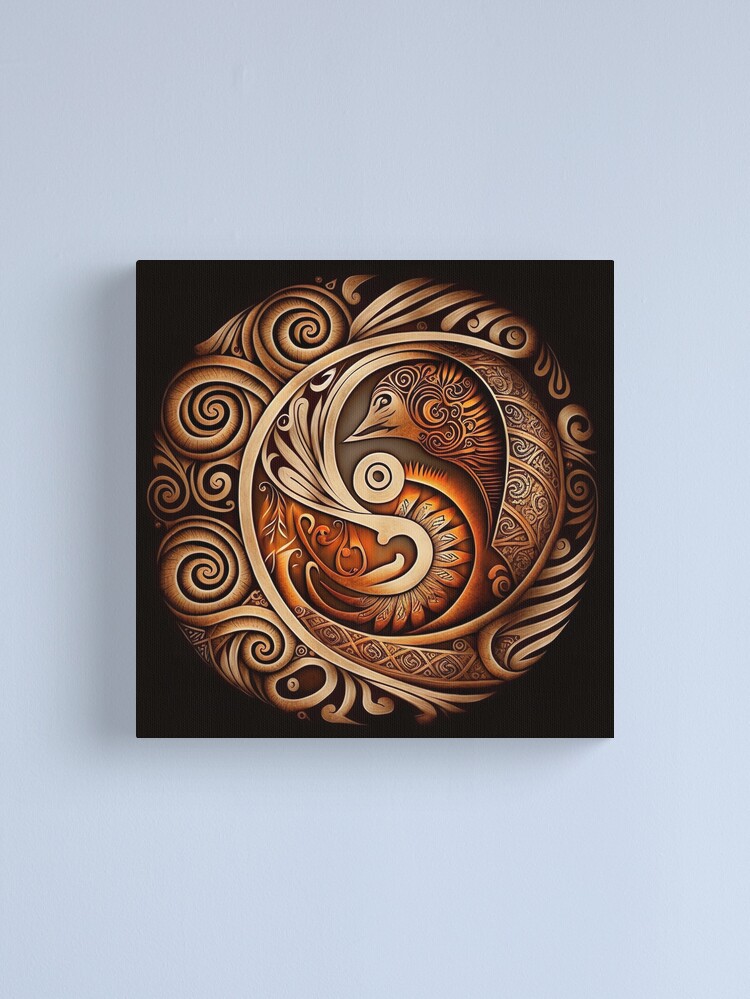 Maori Art Pattern - Indigenous Polynesian History - New Zealand | Canvas  Print