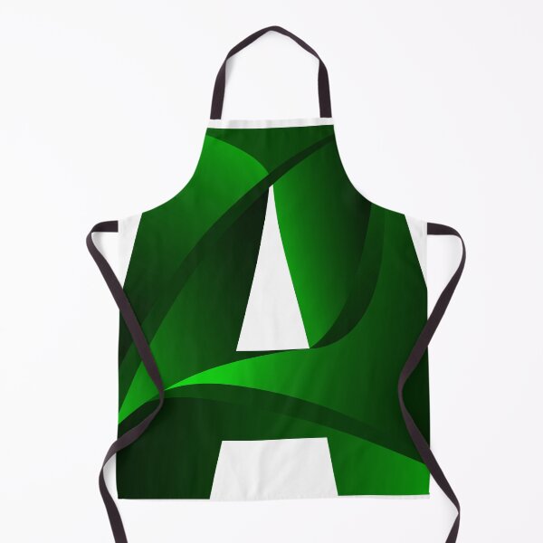 Item preview, Green letter A made of different shapes designed and sold by Bigrow.