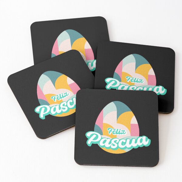 Item preview, Feliz Pascua Happy Easter Spanish text - easter egg - el huevo de Pascua designed and sold by ALLURE-minimal.